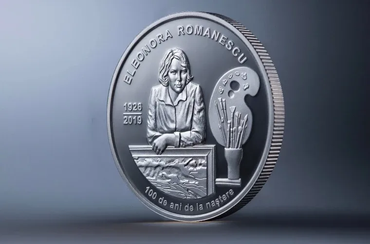 BNM a emis o nouă monedă comemorativă dedicată pictoriței Eleonora Romanescu